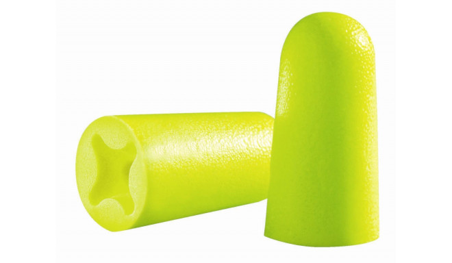 Ear plugs, disposable, X-fit, non-corded, pair packed. Lemon. SNR: 37dB. 1 pair. For a very loud env