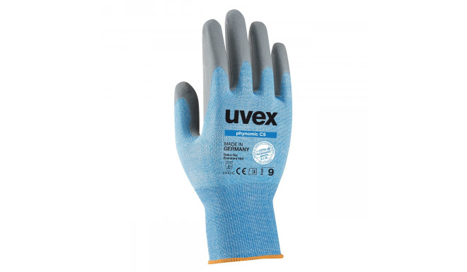 Safety gloves Uvex Phynomic C5, cut level C/5, Dyneema, polyamide, elastame with aqua polymer foam c