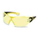 Safety glasses Uvex Pheos CX2, yellow lens, supravision excellence (anfi scratch, anti fog) coating,