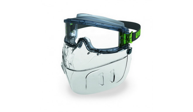 Safety goggles Uvex Ultravision with detachable face mask. PC clear lens, supravision excellence (an