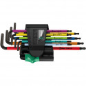 Wera BlackLaser Multicolour 957/9 TORX L-võtmete kmpl 9 osa TX8-TX40