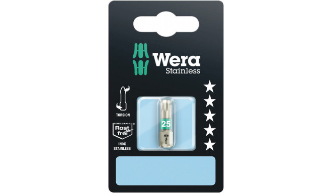 Wera 3867/1 Torsion stainless bit T25 x 25mm