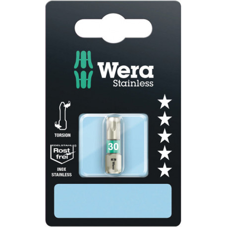 Wera 3867/1 Torsion stainless bit T30 x 25mm