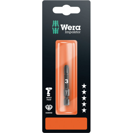 Wera 855/4 Impaktor bit PZ 3 x 50mm