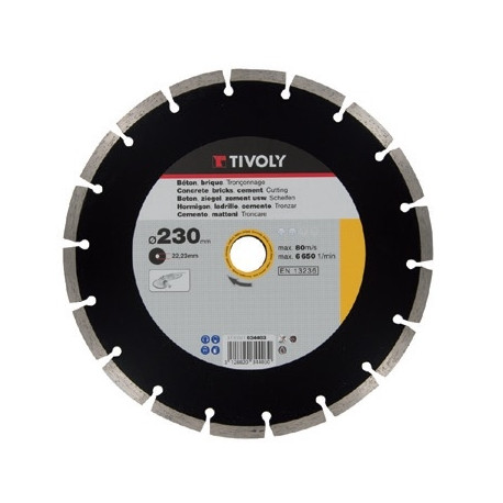 Diamond disc Tivoly segment 230x22,2x2mm