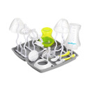 Universal bottle and teat drying rack