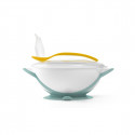 Baby suction bowl with spoon, yellow, 1063/03