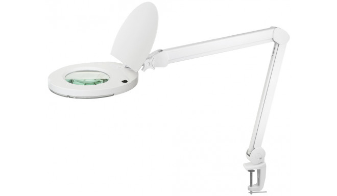 Luupvalgusti XL 3D LED 8W/865  650lm, 6500K, 3D=1,75x, max H-820mm/ klambriga, valge