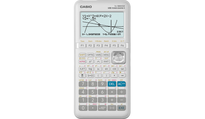 Graafikakalkulaator Casio fx-9860GIII, USB-ühendus (C-Lab/arvuti), Python programmeerimine, 4xAAA pa