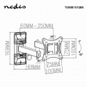 Nedis TVWM1510BK TV wall mount up to LED / LCD / PLASMA TV 13-27 / 15kg