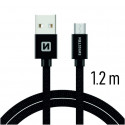 Swissten kaabel USB - microUSB Textile Quick Charge Universal Data&Charging 1,2m