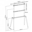 Nedis TVSM7250BK TV display 60"-75" līdz 40 kg "Scandinavian design"