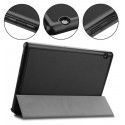 Tactical Book Tri Fold Case For Tablet Apple iPad Pro 12.9" (2020) Blue