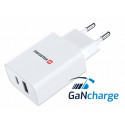Swissten GaN Travel Charger PD 30W USB-C / USB