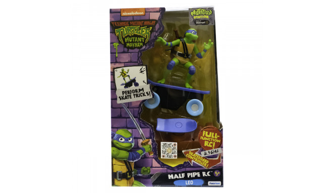 TMNT RC skateboard with figure Half Pipe, assort., 71051