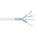Keerdpaarkaabel Cat7 F/FTP 4x2x0,5 ühekiuline PiMF 23AWG LSZH Dca valge 500m/rull