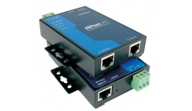 2-port RS-232 device server, 0 to 55°C, power supply