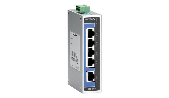 Switch: 5 x 10/100BaseT(X), -40 kuni 75°C, mittemanageeritav DIN ATEX Zone 2