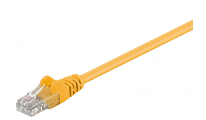 Võrgukaabel Cat5e UTP 1.5m, kollane, CCA