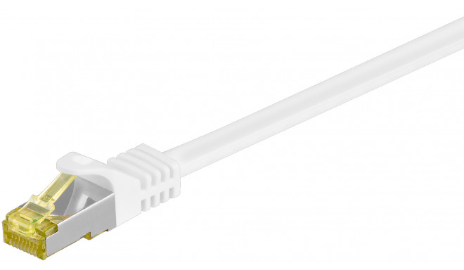 Võrgukaabel CAT6A S/FTP 7.5m, valge, 500 MHz, PiMF, LSZH, CU, CAT 7 kaablist