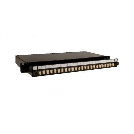 Sliding Panel Black 24 Port (SCS/LCD) UNLOADED