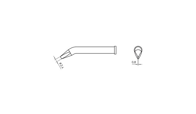 Kolviots XT BX CHISEL 2.4X0.8MM