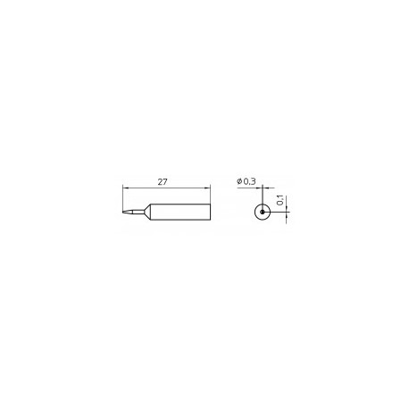 Kolviots XNT 1SCNW 0.3X0.1 CHROMED