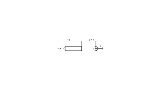 Kolviots XNT 1SCNW 0.3X0.1 CHROMED