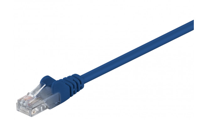 Cat5e Network cable, U/UTP 2xRJ45 plug unshielded blue 10m