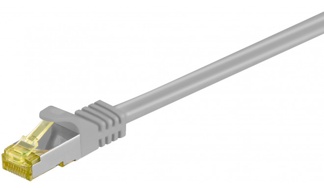 Võrgukaabel CAT6A S/FTP 0.5m, hall, 500 MHz, PiMF, LSZH, CU, CAT 7 kaablist