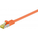 Võrgukaabel Cat7 S/FTP 1.0m, oranz, PiMF, LSZH, CU