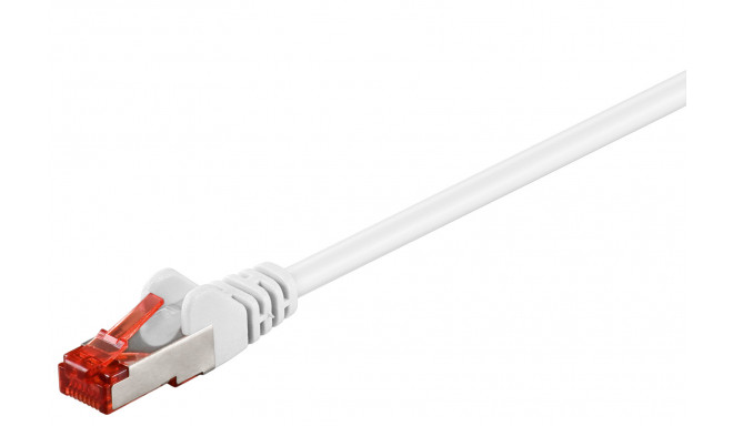 Võrgukaabel Cat6 S/FTP 0.25m, valge, PiMF, LSZH, CU