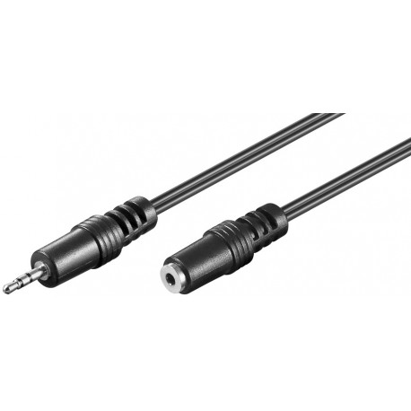 2.5mm jack extension cable - 2.5 mm plug (3-pin, Stereo) > 2.5 mm jack (3-pin, Stereo)