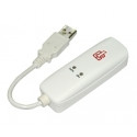 Võrgukaart: USB 2.0 - RJ11 telefon / Internet / faks modem