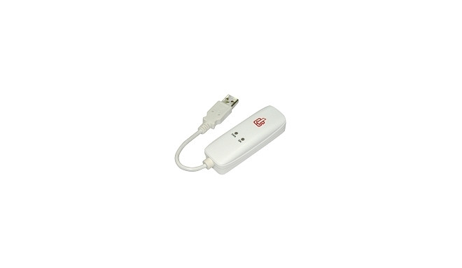 Võrgukaart: USB 2.0 - RJ11 telefon / Internet / faks modem