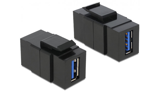 Keystone moodul: USB 3.0 A F / F, must