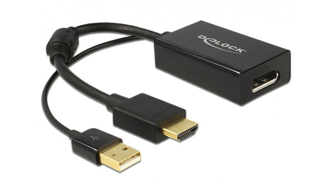 Adapter HDMI-A male > Displayport 1.2 female black