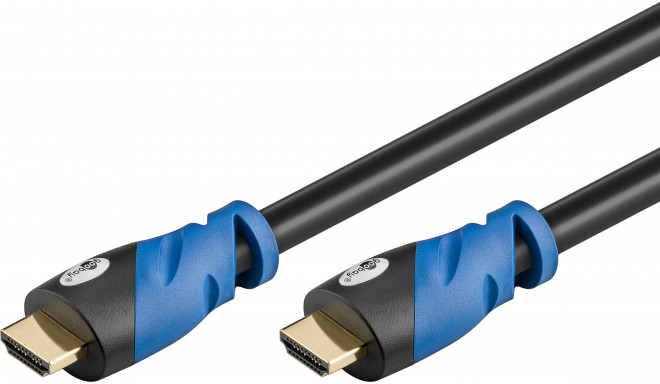 HDMI kaabel 2.0m + Ethernet, 4K 3840x2160p@60Hz, Premium High Speed