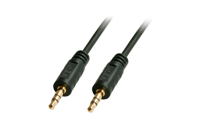 3.5mm kaabel 1.0m, must, PREMIUM