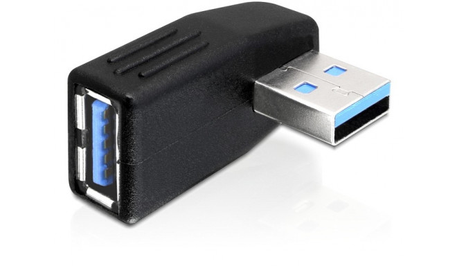 Adapter USB 3.0 male-female angled 270° horizontal