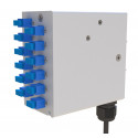 FO DIN-rail karp 12xSC simplex multimode adapteritega