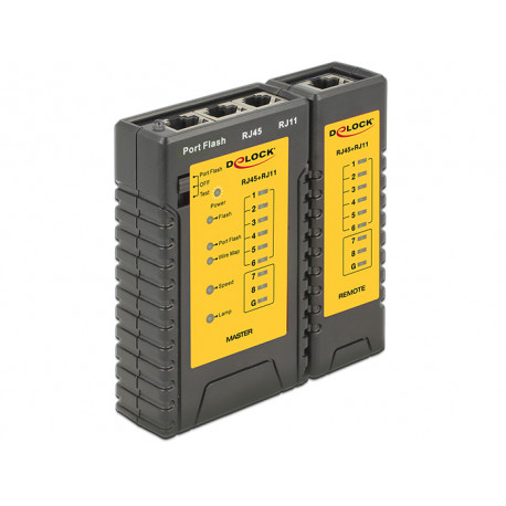 Delock Cable Tester RJ45 / RJ12 + Portfinder