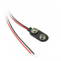 Patareiklemm juhe 150mm 24AWG, 9V patareile