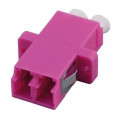 FO adapter multimode LC duplex violet