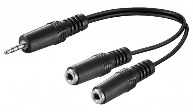 Adapter 3.5mm (M) - 2x3.5mm (F), 0.2m, must