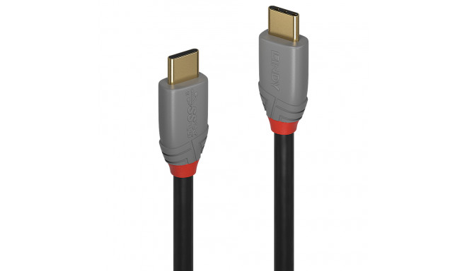 USB-C kaabel 1.5m, USB 3.1, 10Gbps 5A, ANTHRA