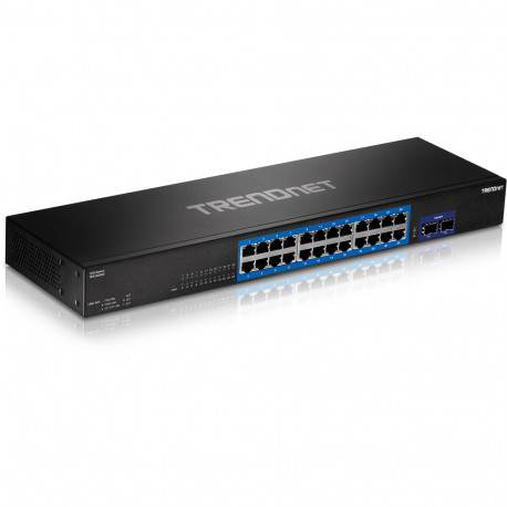 24-Port Gigabit Switch with 2 x 10G SFP+ Slots