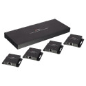 HDMI pikendaja 4porti läbi CAT6 kuni 50.0m, 1920x1080 @60Hz