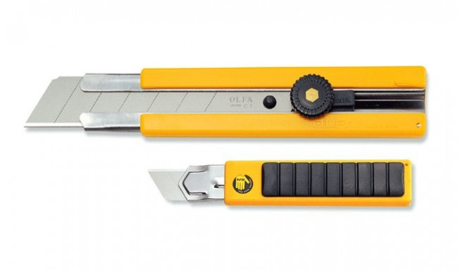 Nuga OLFA H-1, suurele töökoormusele, kummist käepide (25mm)