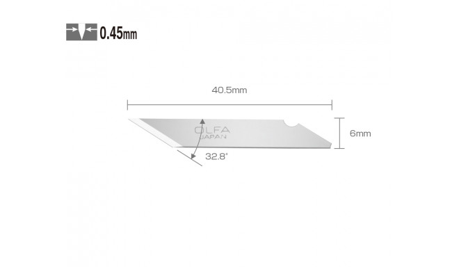 OLFA KB, Knife blades, 25pcs